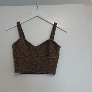 MANGO - Cropped Cami and Midi Skirt - Wool